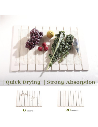 Alfombrilla de Secado de Piedra Diatomácea Kneejoys 61x39 cm