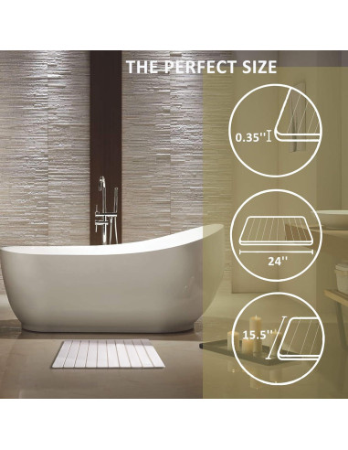 Alfombrilla de Secado de Piedra Diatomácea Kneejoys 61x39 cm