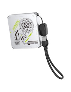 Cargador Portátil Inalámbrico MOXNICE 5000mAh 15W USB-C Plata