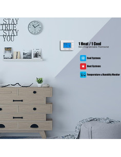 Termostato Digital No Programable Garystat G701 1 Calor 1 Frío 2