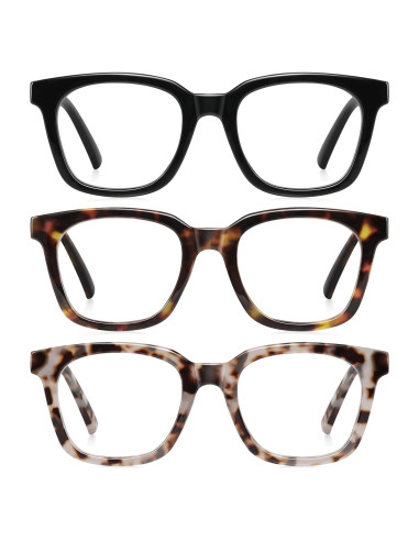 Gafas de Lectura AIMISUV Unisex con Bloqueo de Luz Azul 0.0x