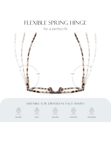 Gafas de Lectura AIMISUV Unisex con Bloqueo de Luz Azul 0.0x