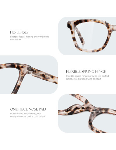 Gafas de Lectura AIMISUV Unisex con Bloqueo de Luz Azul 0.0x