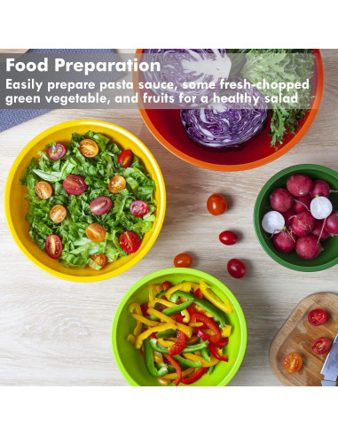 Set de 6 Cuencos de Mezcla YIHONG de Plástico Apilables