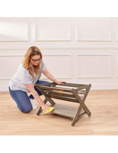 Caddy de Libros ECR4Kids Lavado Gris para Niños 62.5x44.5cm 2