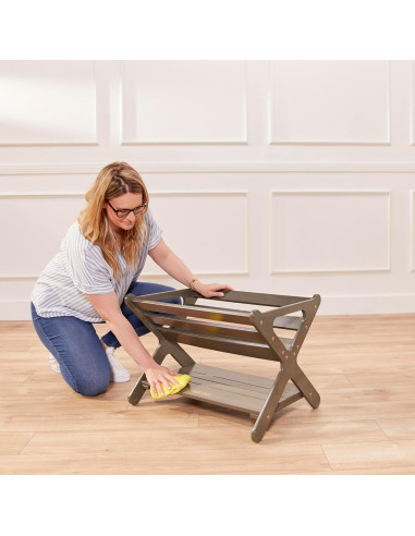 Caddy de Libros ECR4Kids Lavado Gris para Niños 62.5x44.5cm