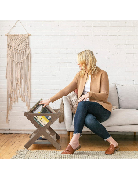 Caddy de Libros ECR4Kids Lavado Gris para Niños 62.5x44.5cm