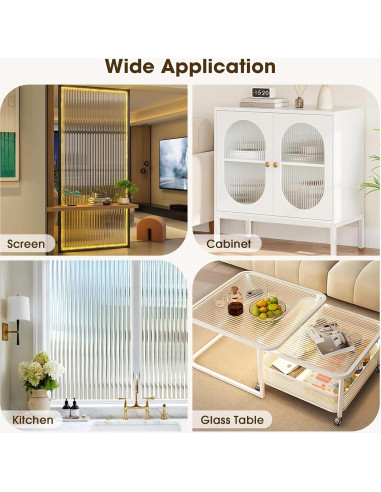 Película de Privacidad de Vidrio Estriado Coavas 44.5x200 cm