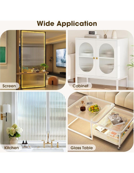 Película de Privacidad de Vidrio Estriado Coavas 44.5x200 cm