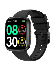 Reloj Inteligente EGQINR Negro 1.75" Bluetooth Monitor Salud
