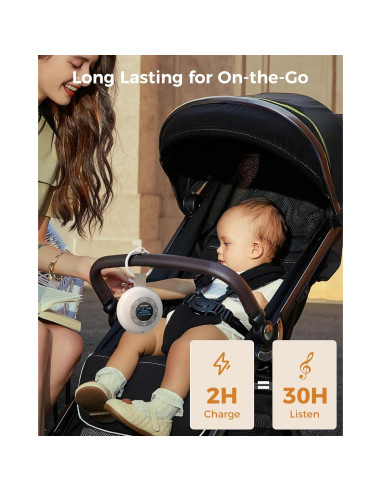 Máquina de Ruido Blanco Glocusent N13 con Luz Nocturna