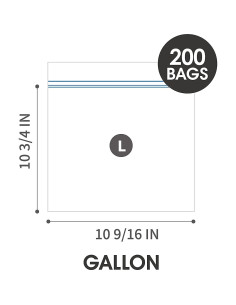 Bolsas de Almacenamiento 24/7 - 200 Unidades Galón con Doble Cierre 2