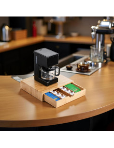 Cajón de Bambú Peohud para Cápsulas de Café y Té 35.5x30.5cm 2