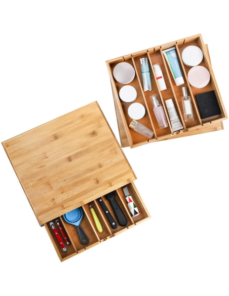 Cajón de Bambú Peohud para Cápsulas de Café y Té 35.5x30.5cm