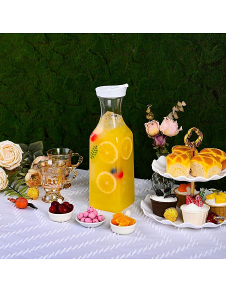 Juego de 4 Jarras de Plástico ZWYSLFCY 1.48 L con Tapa Juego de 4 Jarras de Plástico ZWYSLFCY 1.48 L con Tapa