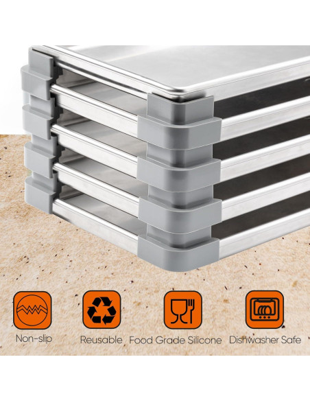 16 Pcs Apiladores de Bandejas de Silicona Harvest Right