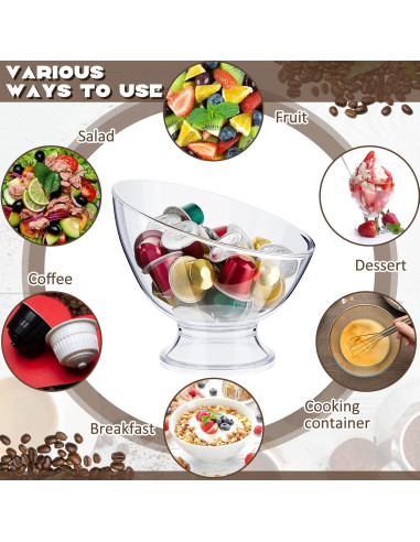 Organizador de Cápsulas de Café Zubebe 2 Pcs Transparente 18 cm