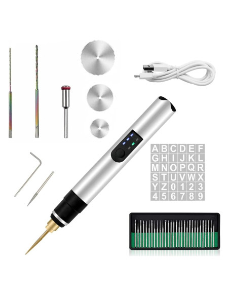 Bolígrafo de Grabado Eléctrico FUNAER 25W Recargable USB