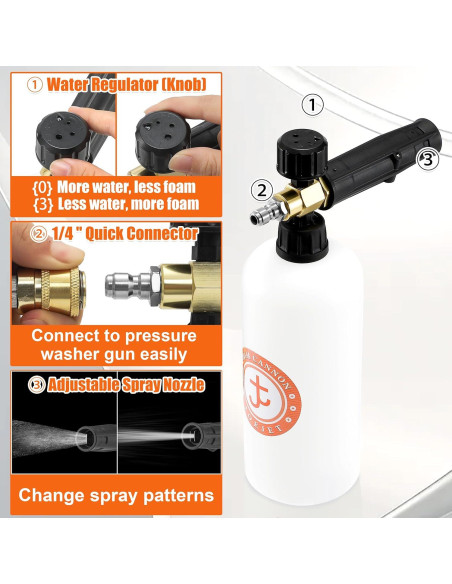 Pistola de Lavado a Presión JOEJET con Caño de Espuma Doble