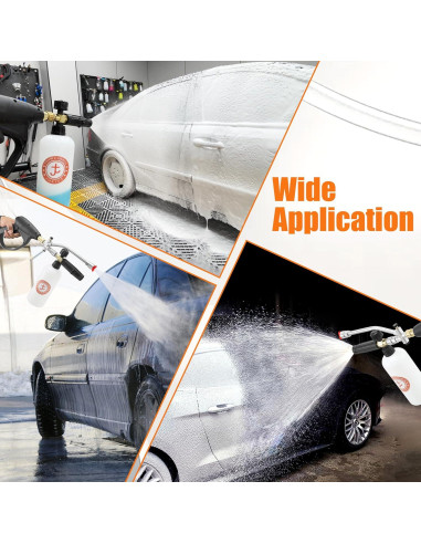 Pistola de Lavado a Presión JOEJET con Caño de Espuma Doble