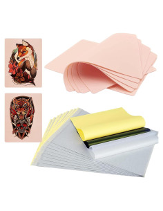 Kit de Práctica de Tatuaje Gakonp 23 Piezas - Piel Sintética y Papel