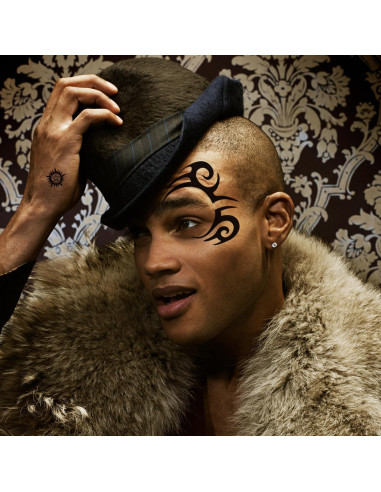 Tatuajes Faciales Temporales KOTBS - 9 Hojas a Prueba de Agua