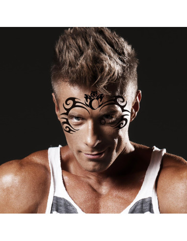 Tatuajes Faciales Temporales KOTBS - 9 Hojas a Prueba de Agua