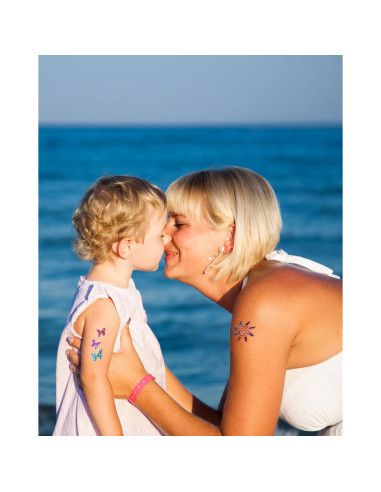 Kit de Tatuajes Temporales de Brillo GlitZGlam - 6 Colores