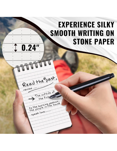 Cuadernos de Bolsillo Impermeables POPYOLA - Paquete de 4