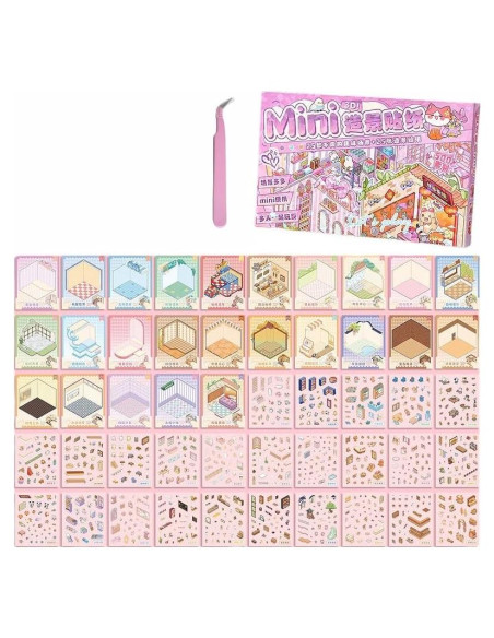 25 Conjuntos de Pegatinas 3D DIY Kaensc para Aliviar Estrés