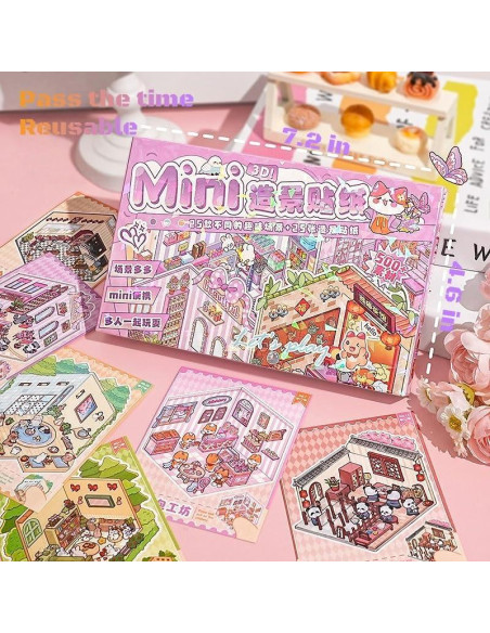 25 Conjuntos de Pegatinas 3D DIY Kaensc para Aliviar Estrés