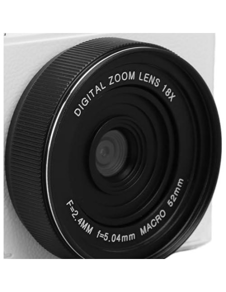 Cámara Digital Zunate 64MP 4K UHD Vlogging Zoom 18X Blanco