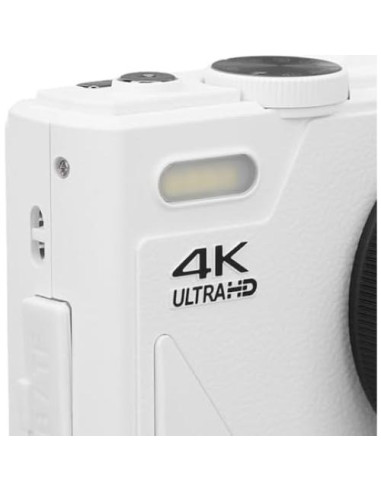 Cámara Digital Zunate 64MP 4K UHD Vlogging Zoom 18X Blanco