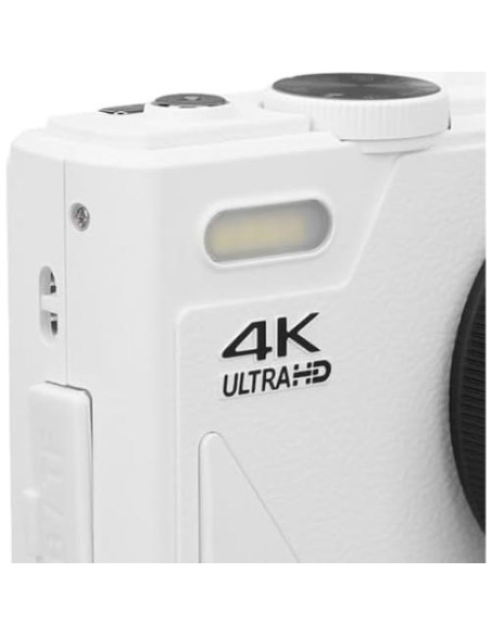 Cámara Digital Zunate 64MP 4K UHD Vlogging Zoom 18X Blanco