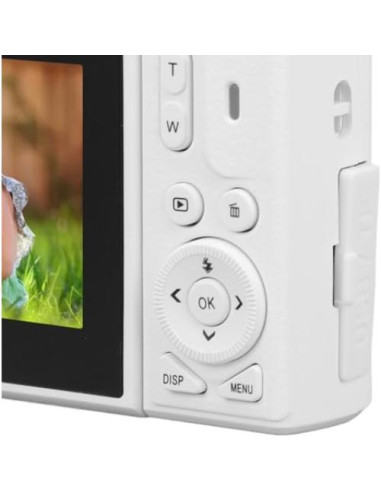 Cámara Digital Zunate 64MP 4K UHD Vlogging Zoom 18X Blanco