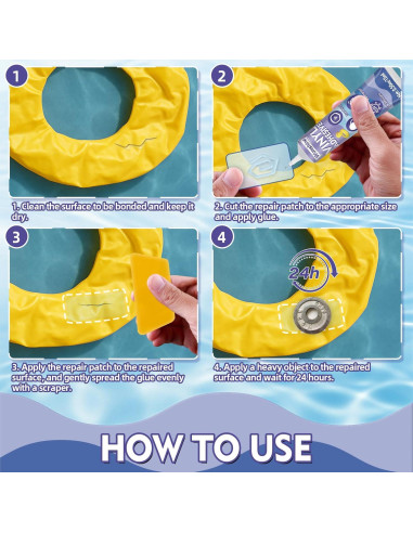 Kit de Parche para Piscina y Colchón Inflable Wonshine 15ml