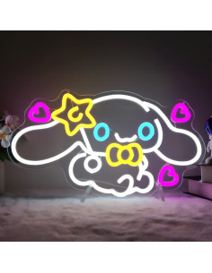 Luz de Neón LED Anime OvoNinn 40x22 cm Regulable 2