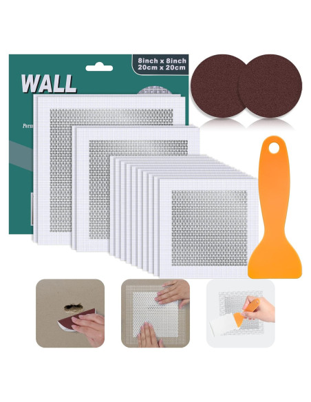 Kit de Reparación de Paneles de Yeso Mckanti 14 Parches 10/8/4"