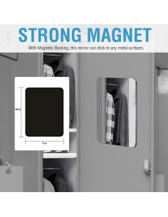 Espejo Magnético PrtMron 23x18 cm Acrílico Irrompible 2