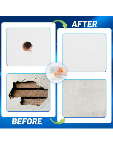 Kit de Reparación de Paneles de Yeso Mckanti 14 Parches 10/8/4"