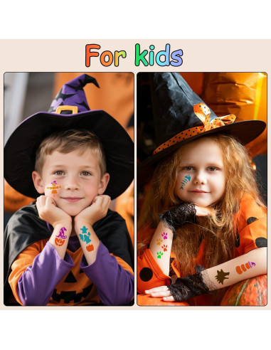 135 Plantillas Tatuajes Temporales Halloween Metuu - Reutilizables