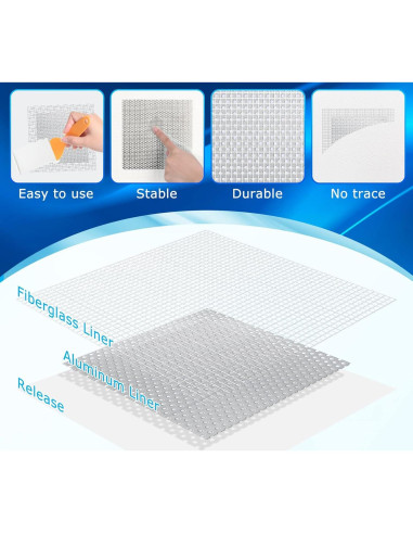 Kit de Reparación de Paneles de Yeso Mckanti 14 Parches 10/8/4"