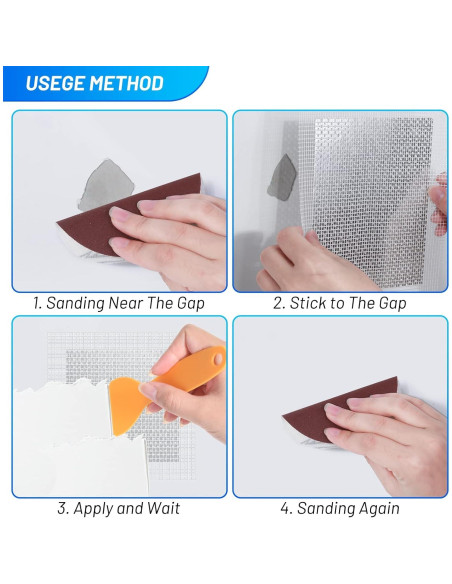 Kit de Reparación de Paneles de Yeso Mckanti 14 Parches 10/8/4"