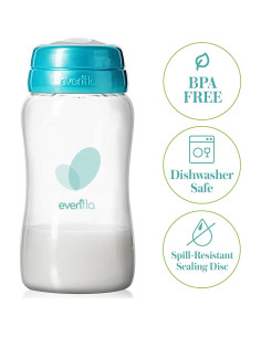 Botellas de Colección de Leche Materna Evenflo 148ml 6 Piezas 2