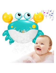 Juguete de baño cangrejo YUISTRE con burbujas y música