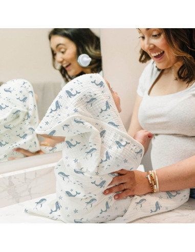 Toallas de Bebé con Capucha Konssy 2-Pack 100% Algodón 76.2x76.2cm