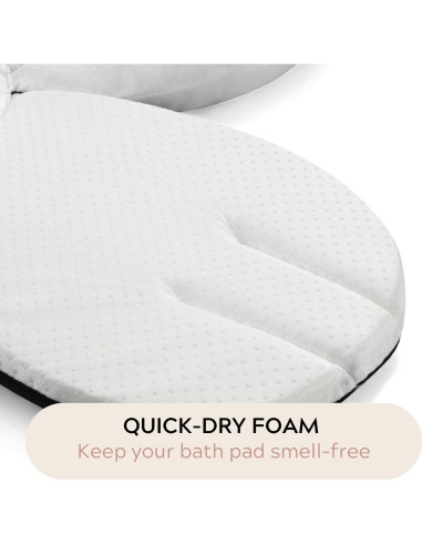 Almohadilla de Baño para Bebés PandaEar - Asiento Suave Negro