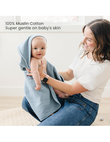 Toallas de Bebé con Capucha Konssy 2-Pack 100% Algodón 76.2x76.2cm