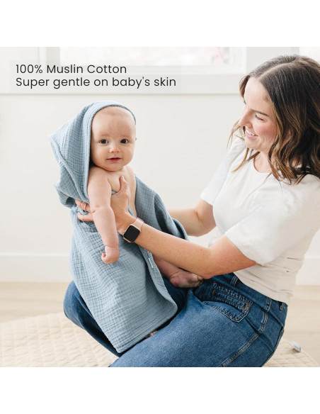 Toallas de Bebé con Capucha Konssy 2-Pack 100% Algodón 76.2x76.2cm