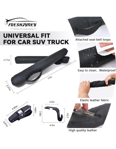 Relleno Espacio entre Asientos FreshJyney FJ01 Negro Universal